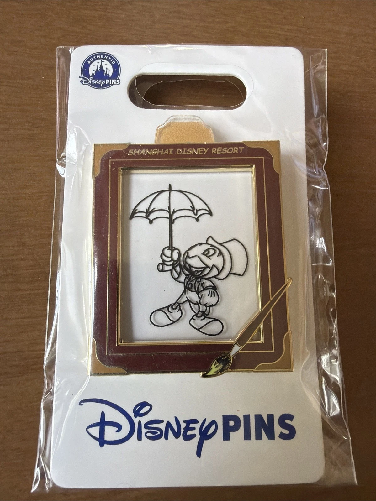 Disney Jiminy Cricket Slider Pin – Pinocchio- Shanghai Disney Resort