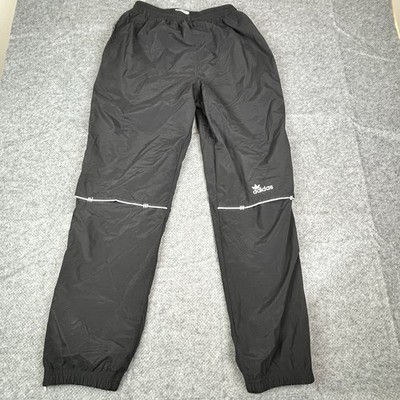 Adidas Women s Medium Black Track Jogger Athletic Running Pants Zip Ankles