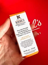 Kiehl's Powerful Line-Reducing Vitamin C Eye Serum 15ml 0.5oz brand new