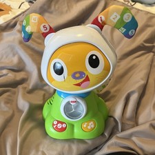 Fisher Price Bright Beats Dance Move Green BeatBowWow Light Up Puppy Dog EUC z
