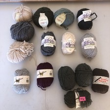 13x Alpaca/wool Yarn 50 Alpaca 50 Wool Assort. Lot Pretty Colors 2 Partials