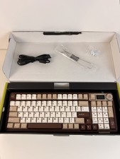 SOLAKAKA A99 PRO Mechanical Keyboard Built-In Screen Brown QWERTY Wired/BT/2.4G