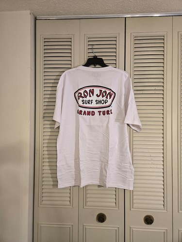 Ron Jon Surf Shop Grand Turk Short Sleeve White T Shirt Size XL NEW