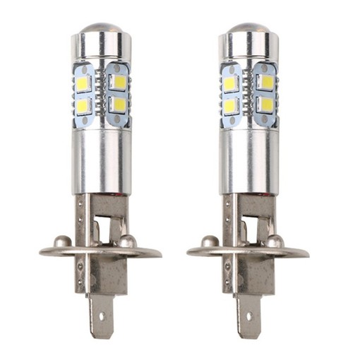 2Pcs Car Fog Lamp 100W H1 LED Headlight Bulbs 6000K 2835 SMD 10LED Super8916 - Bild 1 von 10