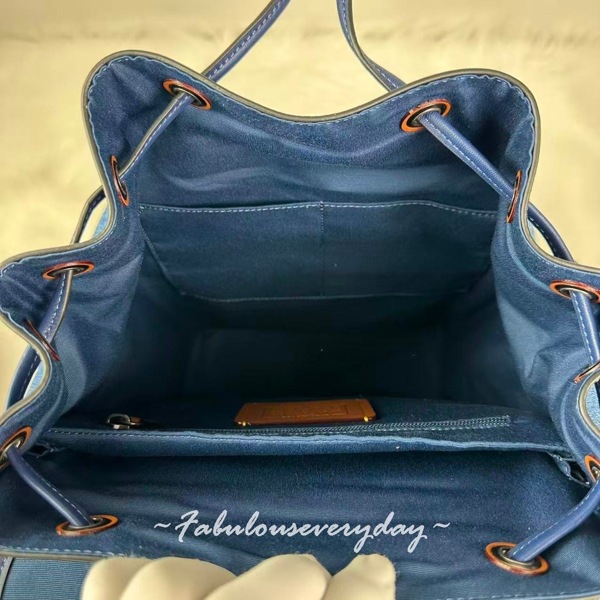 Coach Men's Sprint Backpack In Denim/Deep Blue Colorblock CBI76 | eBay