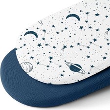 Muslin Bassinet Sheets for Babies   Soft  Breathable 100 Cotton Fitted Sheets