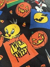 Looney Tunes Halloween Bugs Bunny Taz Daffy Tweety Novelty Necktie