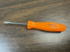 Snap-on Tools Spp46a Orange Mini Flat Head Screwdriver Hard Handle Usa Snap-on Tools Spp46a Orange Mini Flat Head Screwdriver Hard Handle Usa