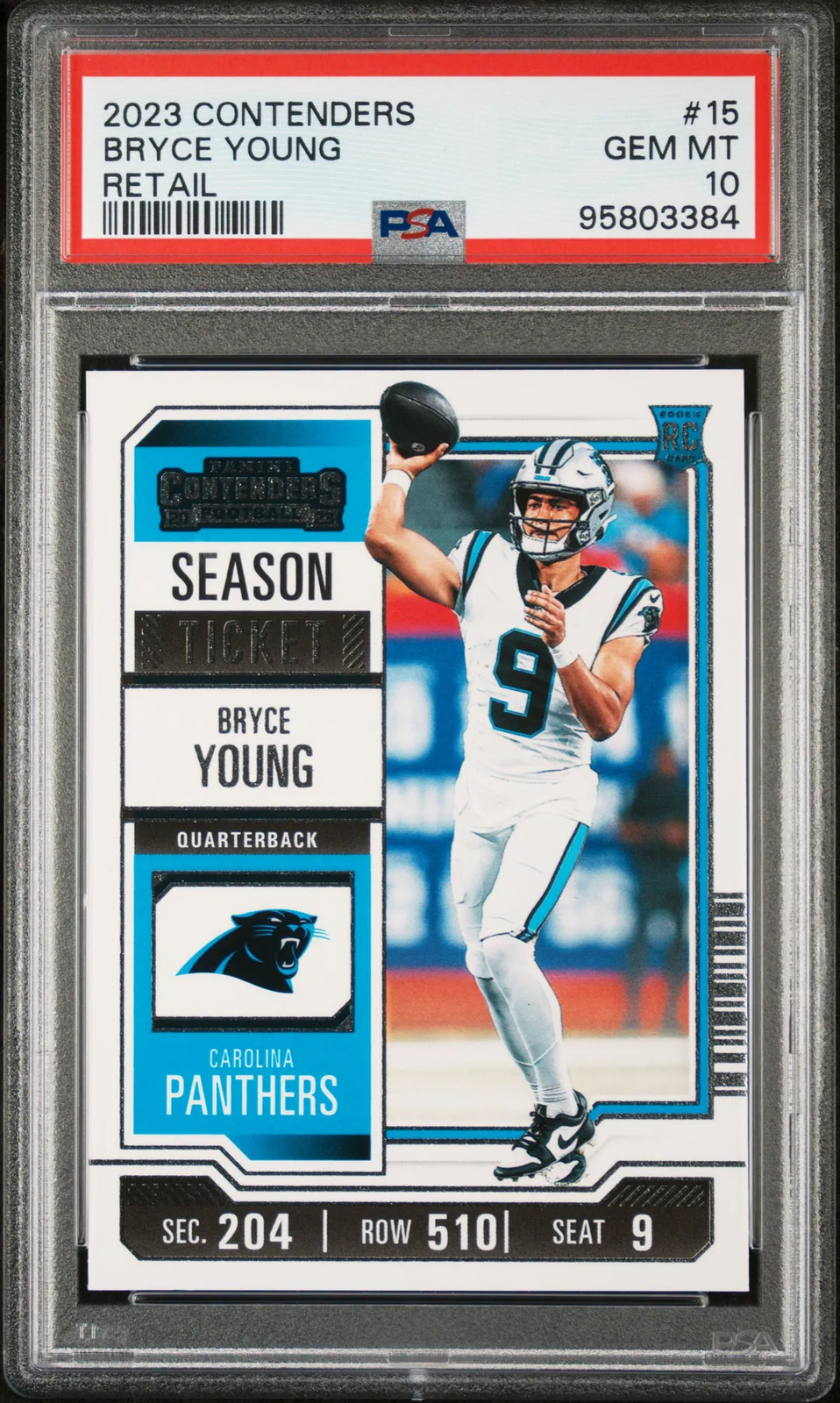 Bryce Young Panini Contenders #15 Retail
