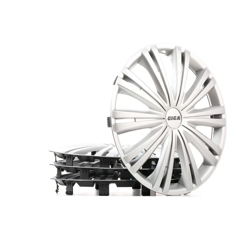 Wheel Trims 14" Silver Hub Caps Wheel Covers Giga Fits Peugeot 206 - Image 4 of 4