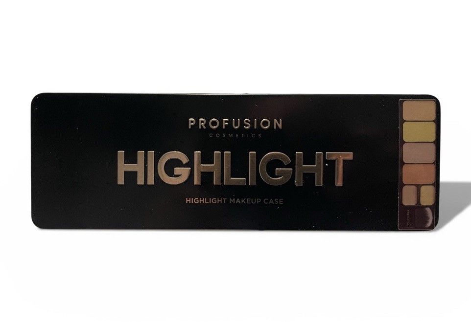 Profusion Cosmetics 6 Shade / Highlight Palette & Brush in C
