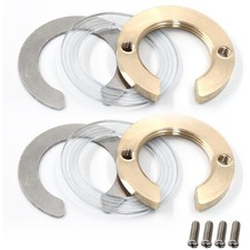 PHITUODA 2 Set 1.22inch/31mm Kitchen Faucet Fixing Nut Kit, C Type Antiloosin...