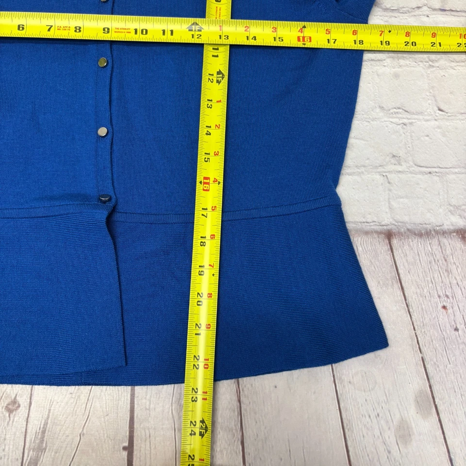 Suéter Cárdigan Hugo Boss Mujer 100% Lana Merino Superfino Talla Grande C028-21 Foto 4 de 4