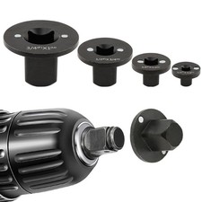 Low-Profile Impact Socket Adapter Set, 4pcs CR-MO Steel Heavy-Duty Black