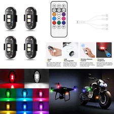 7 Color Led Car Strobe Lights Motorcycle LED Position Wireless Light