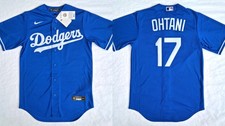 Nike 135 Men's Small Shohei Ohtani Los Angeles Dodgers Blue Jersey READ