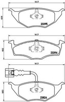 Brembo Bremsbelagsatz Scheibenbremse Prime P 85 063 FüR A2 Audi 8Z0 Tdi