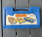 1976 Lesney Matchbox 18 Car Plastic Carry Case with Cars Included Vintage Lot