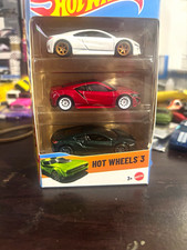Hot Wheels Hot Wheels 3 Diecast Car 3-acura Nsx Custon With Rubber Rims