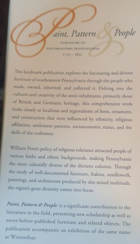 Paint, Pattern, and People: Furniture of Southeastern Pennsylvania,100s illustns - Foto 2 di 14