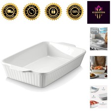 Versatile 9x13 Ceramic Baking Dish - 4.2 Quart Capacity for Lasagna & More
