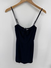 REFORMATION Front Tie Knot Mini Dress Sz 2 Feminine Flirty Chic Dainty Preppy