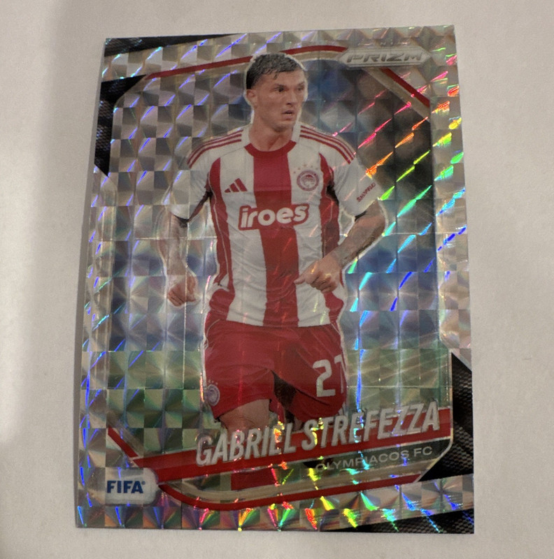 Panini 2025-26 Prizm FIFA Soccer Gabriel Strefezza Prizm #218 Olympiacos FC