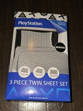 Juego de sábanas blancas PlayStation X-Ray para niños 3 piezas talla doble juego para jugadores