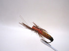 Vintage Norman Means Bunyan Bug 1 1/4" Orang + Yellow Stonefly Fly Rod Lure RARE — photo 3