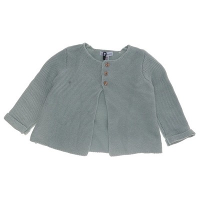 Vertbaudet, Strickjacke, Unisex (Kinder), Größe: 74, Grün, Baumwolle #uMt