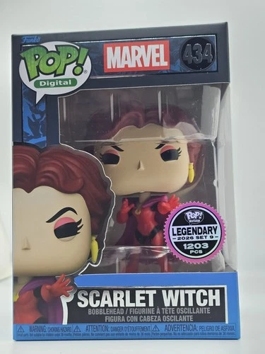 Funko Pop! Digital #434 West Coast Avengers Scarlet Witch Legendary LE 1203