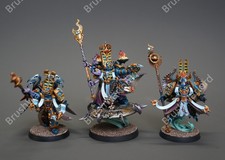 Warhammer 40K Pro-Painted Exalted Sorcerers Thousand Sons Army Miniature model
