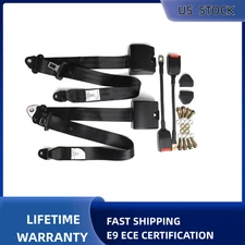 For All Jeep 2 kit 3 Point Retractable Adjustable Front Seat Belt