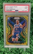 2020-21 Panini Prizm - Obi Toppin #280 Gold Shimmer Prizm 7/10 (RC)