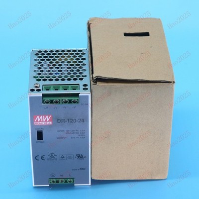 DR-120-24 For MEAN WELL New AC to DC DIN-Rail Power Supply Fast Shipping