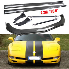 Carbon Fiber Front Bumper Lip Spoiler Side Skirt Body Kits For Corvette C5 C6