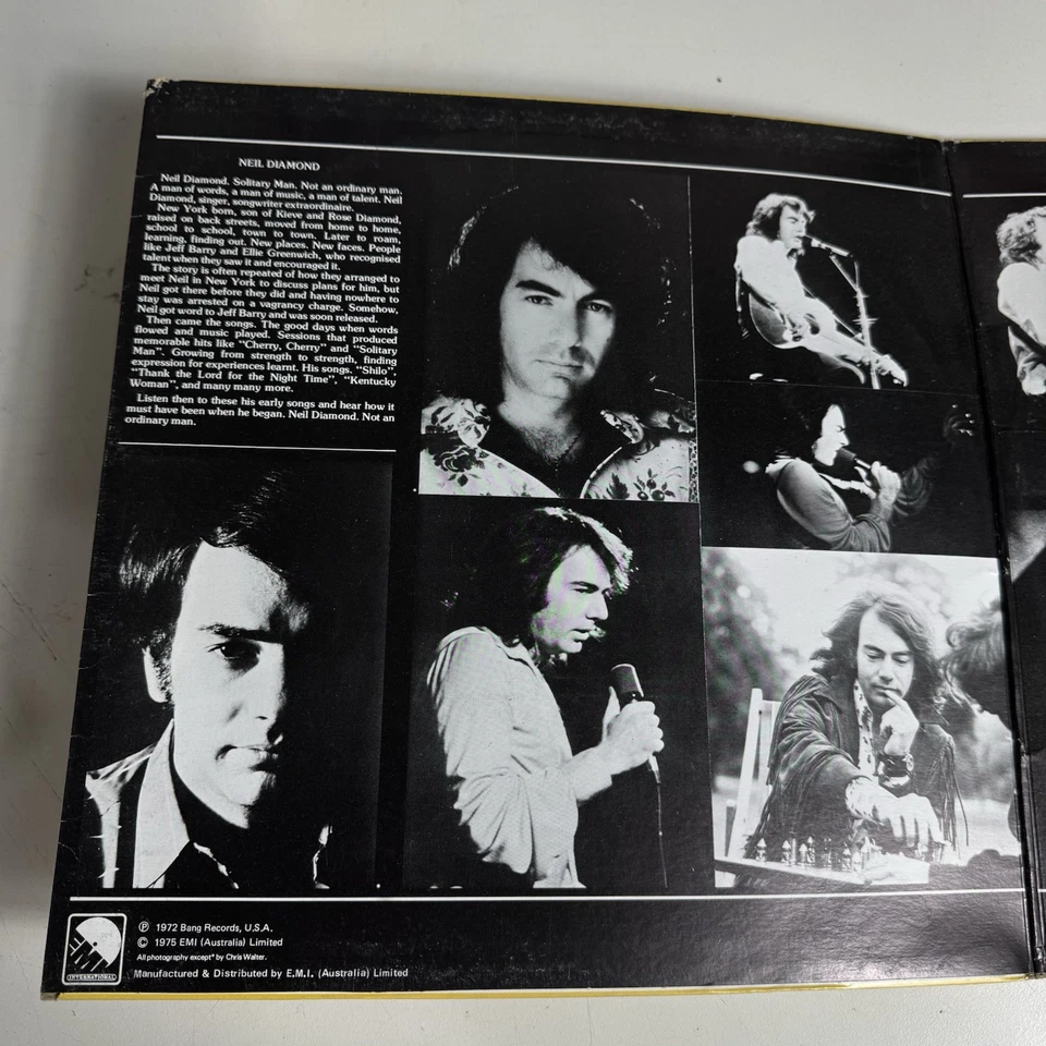 Neil Diamond Solitary Man Vinyl LP EMI International Records 1972 SCA002 - Image 4 of 4