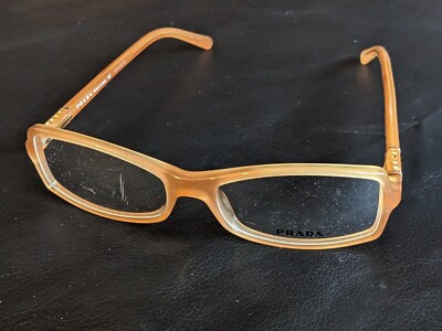 PRADA eyeglasses Light Havana Prada Eyeglasses VPR 15V 469-1O1 Polished Light Havana  main image 3