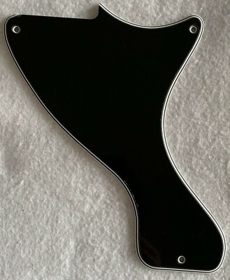 Fits LP Jr. Les Paul Junior Guitar Pickguard Scratch Plate,4 Ply Black