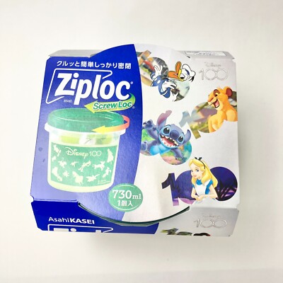 Disney Characters Ziploc 24.6 fl oz 100th Anniversary Food Storage Container