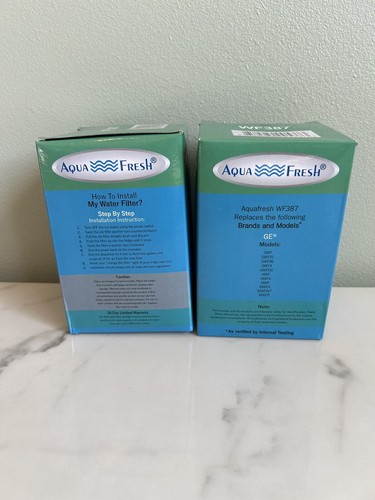 Pack of TWO! Aqua Fresh GE Water Filter WF 387 New Sealed - Picture 2 of 3