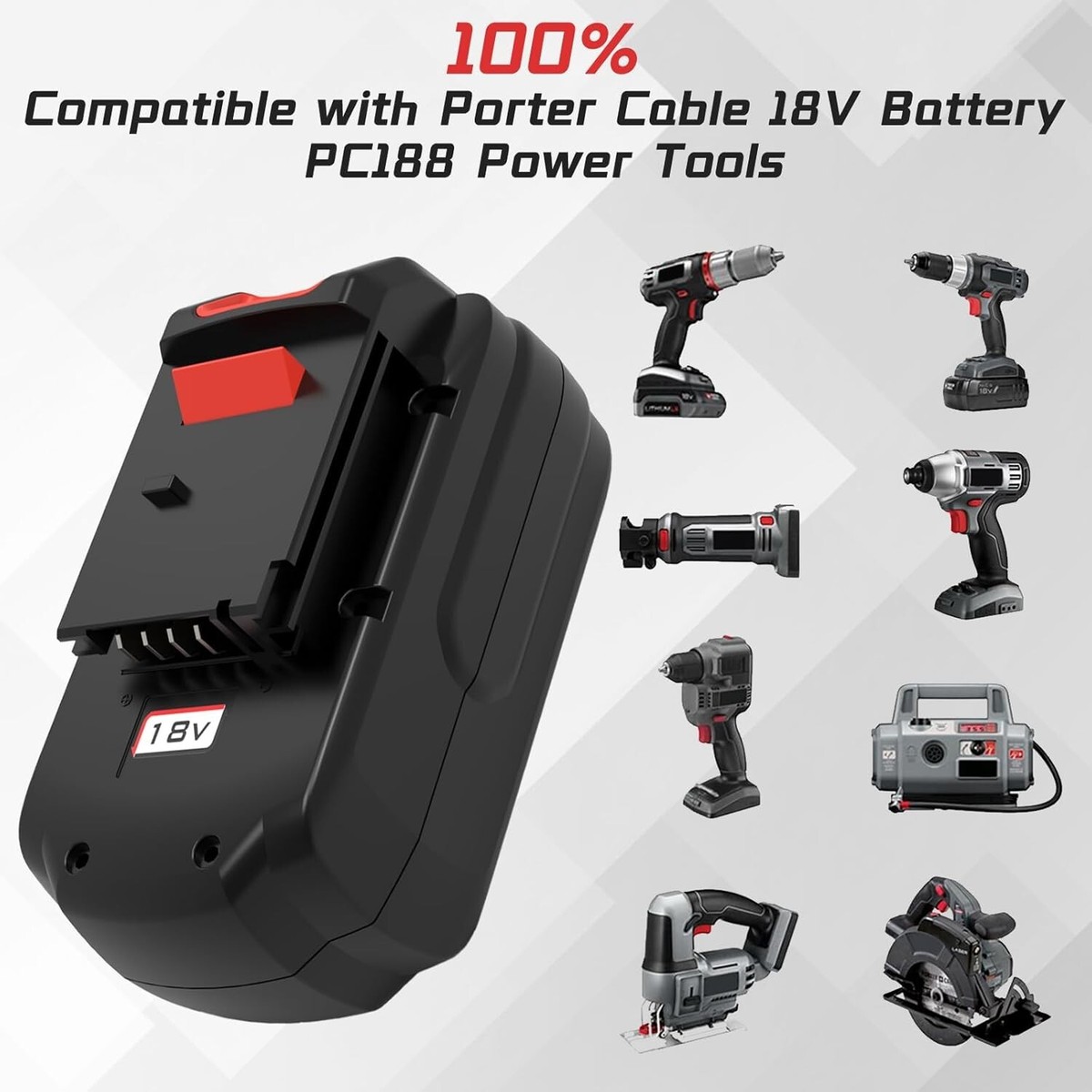 1~4x 18V 4.5AH PC18B For Porter Cable 18 Volt Battery NiCd PCMVC PCXMVC