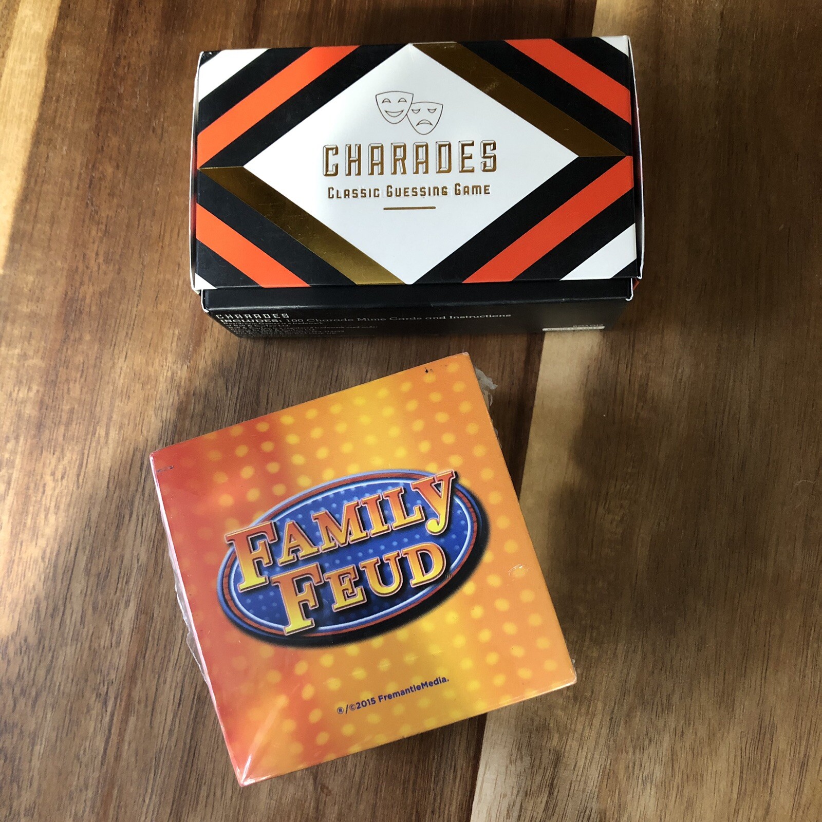 2-in-1 Fun Card Game Set with Charades & Family Feud-image