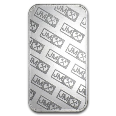 1 oz .9995 Fine Platinum Bar - Johnson Matthey - Vintage Bar