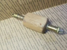 Vintage Wood Brass Nautical Maritime Emergency Man Overboard Buoy Light