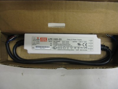MEAN WELL LPF-16D-20 Dimmbares Class 2 Netzteil 16W 20V 0,4A LED Treiber #DS69