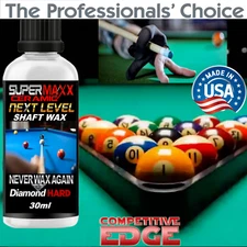 BILLIARDS POOL CUE CERAMIC SHAFT WAX FOR SILKY SMOOTHER STROKES & PERFORMANCE