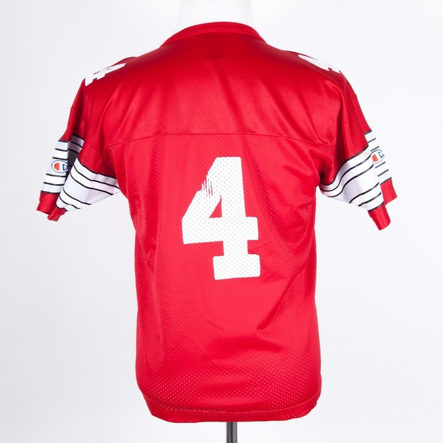 Ohio State Football Jersey 4 Red Champion Athletic Nylon youth XL eBay