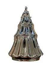 Yankee Candle silver 5 tier Christmas Tree candle holder winter decor