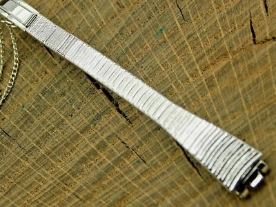 Stelux Vintage NOS Unused Stainless Steel Watch Band 10mm Butterfly Clasp Ladies - Image 1 of 4